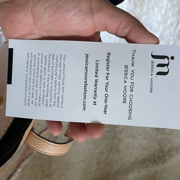 New Jessica Moore Peach Luxe Handbag Tote Purse - Picture 8 of 12